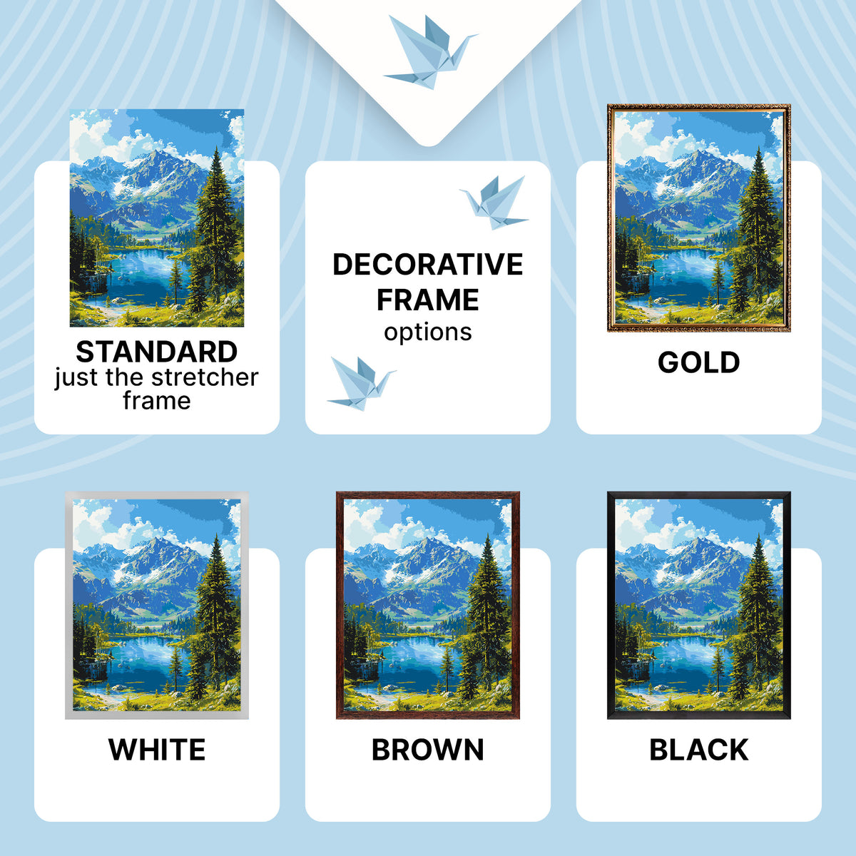 Paint by numbers on a 40*50 cm frame - Mountain Serenity LW 30990