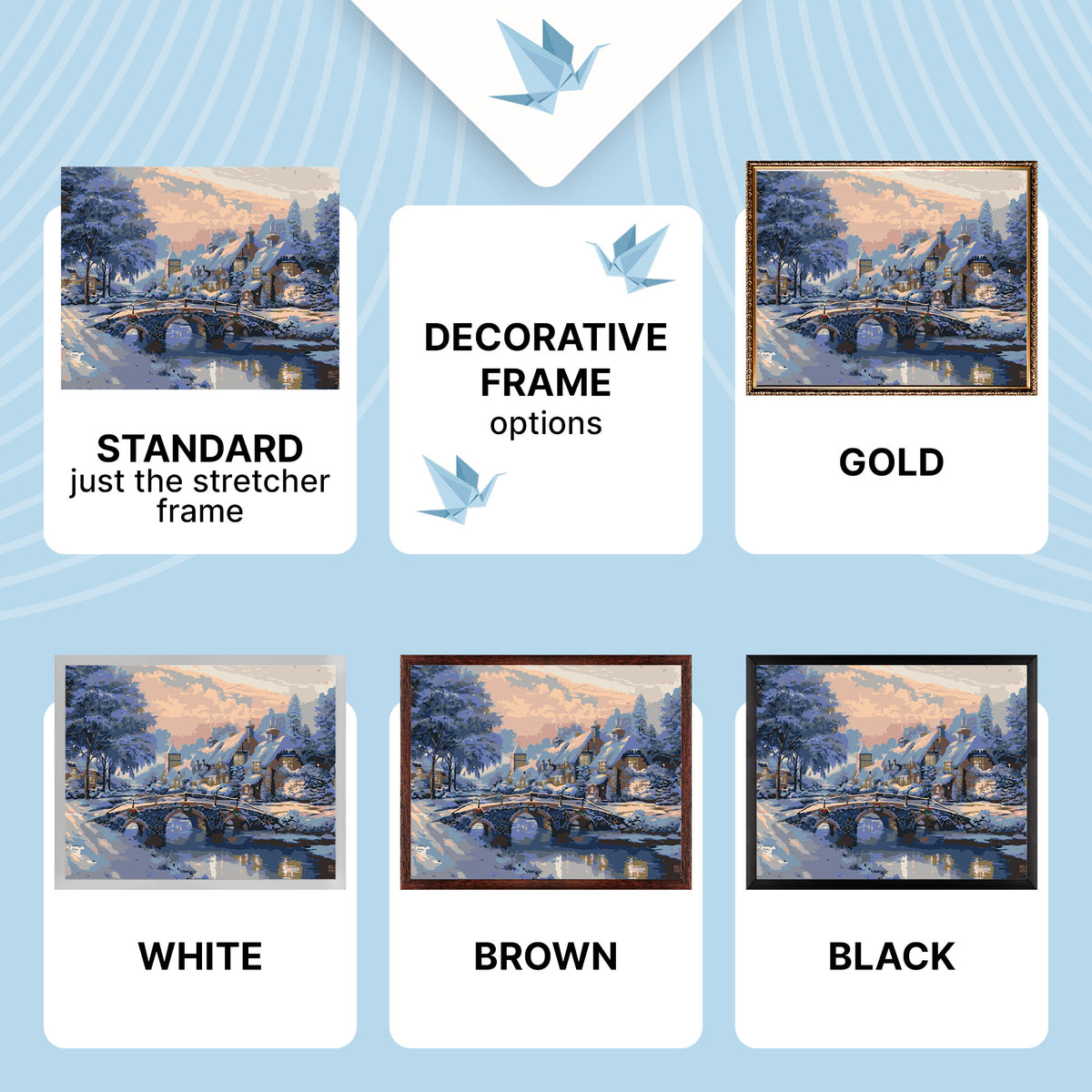 Paint by Numbers on canvas 40*50 cm Christmas Winter Wonderland LW 3254