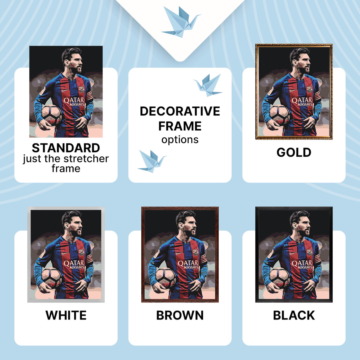Malowanie po numerach 40×50 cm – Piłkarz Lionel Messi – Ludzie – LW 345
