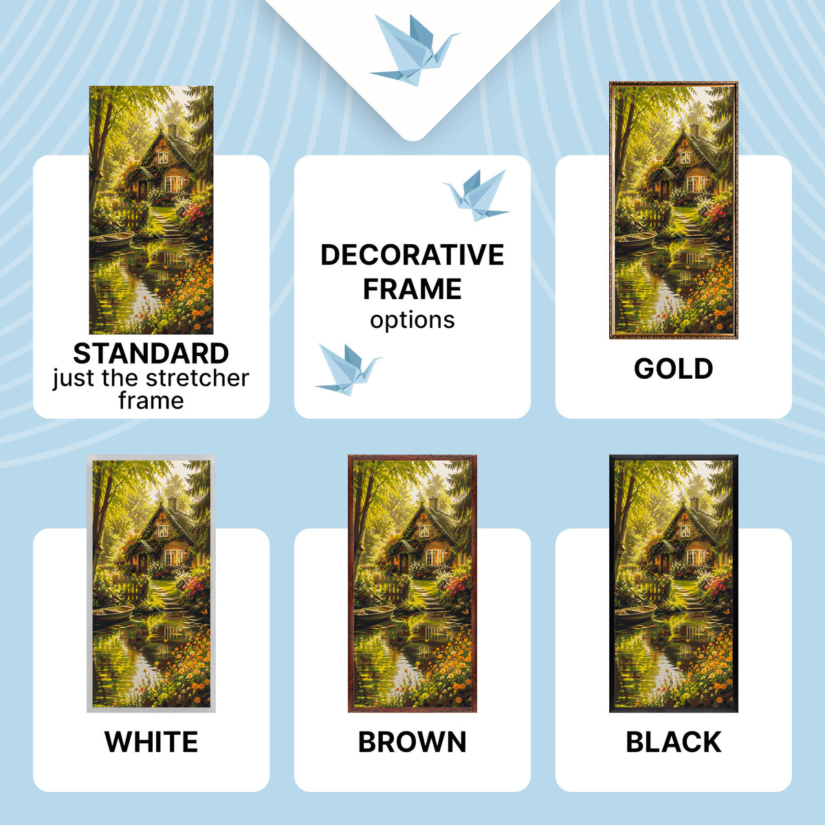 Malowanie po numerach 40×80 cm – Leśna baśń – Pejzaż – LW 5242