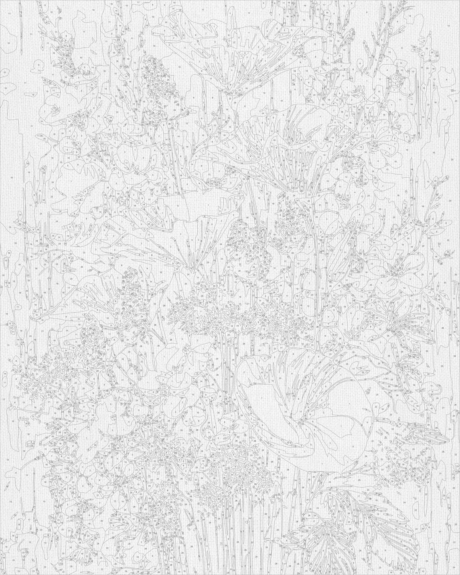 Malowanie po numerach 40x50 cm - Wiosenne kalie - Kwiaty LW 3006-01