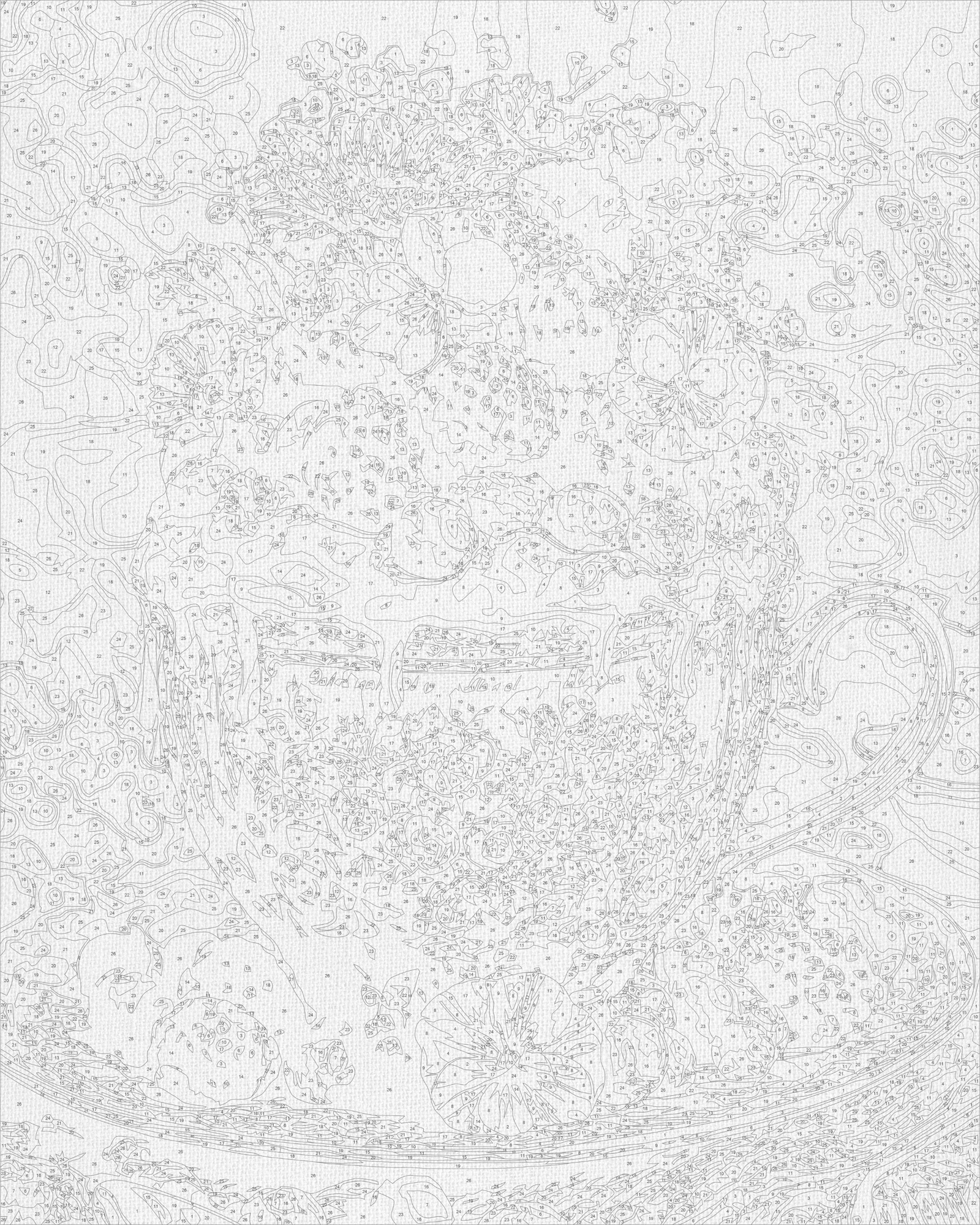 Malowanie po numerach 40x50 cm - Jagodowa harmonia LW 3038-01
