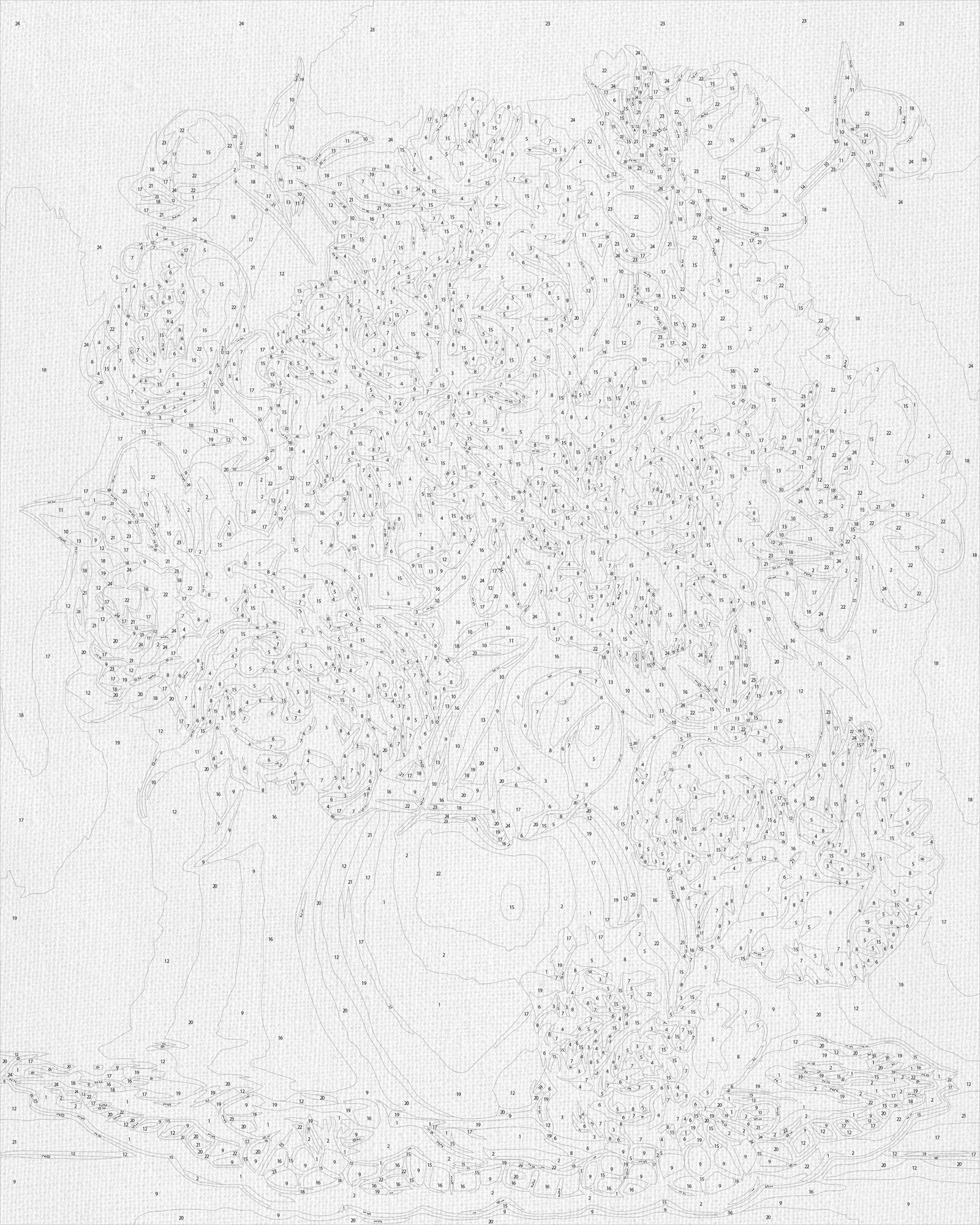 Malowanie po numerach 40x50 cm – Piwonie w wazonie. Kwiaty LW 3068