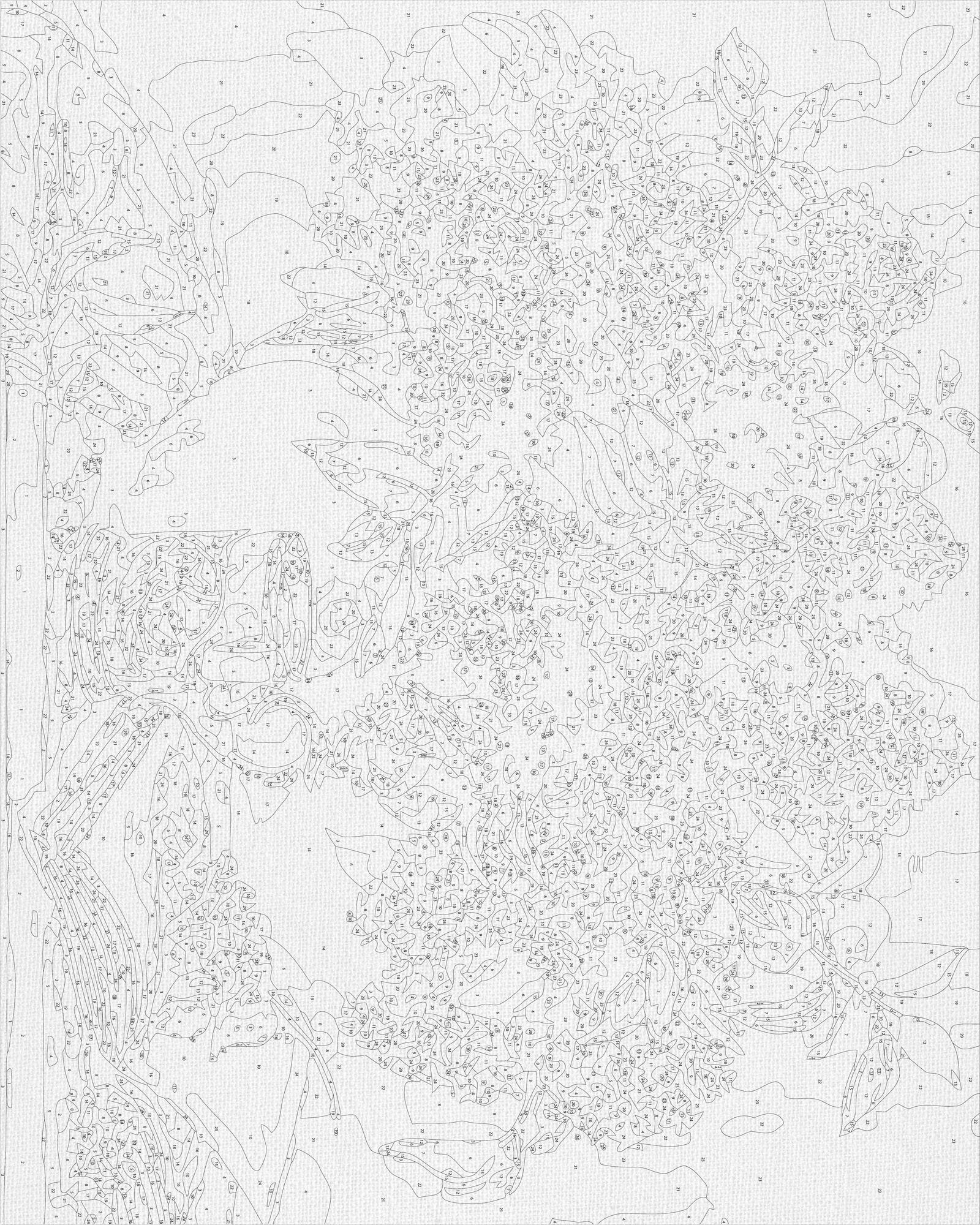 Malowanie po numerach 40×50 cm – Bukiet bzu – Martwa natura/Kwiaty – LW 3075
