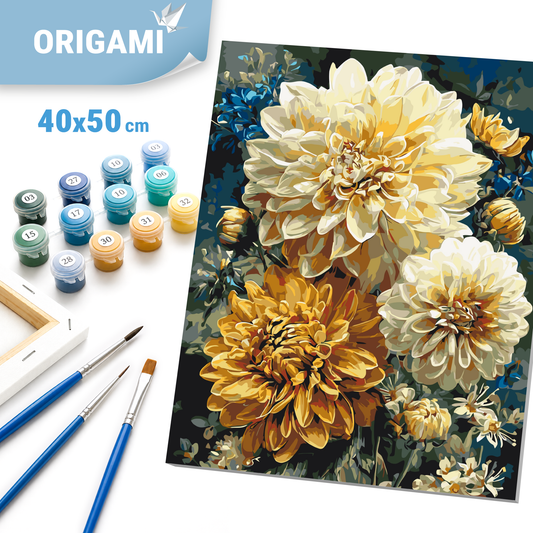 Paint by Numbers on a 40x50 cm frame - Summer Bouquet - Flowers - LW 3093-01
