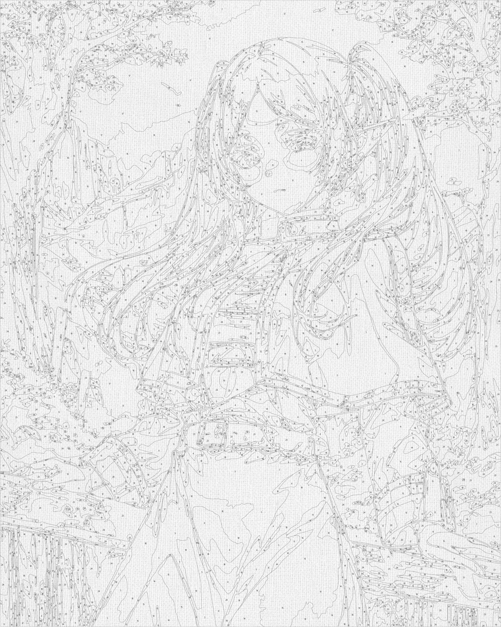 Maľovanie podľa čísel na ráme 40*50 cm - Frieren - Anime - LW 31020