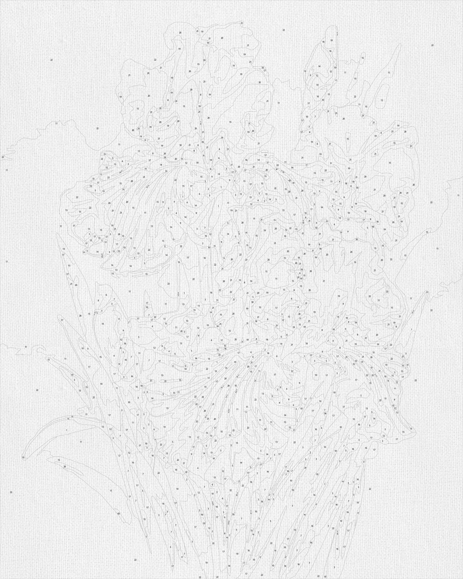 Malowanie po numerach 40x50 cm – Bukiet irysów. Kwiaty LW 31600