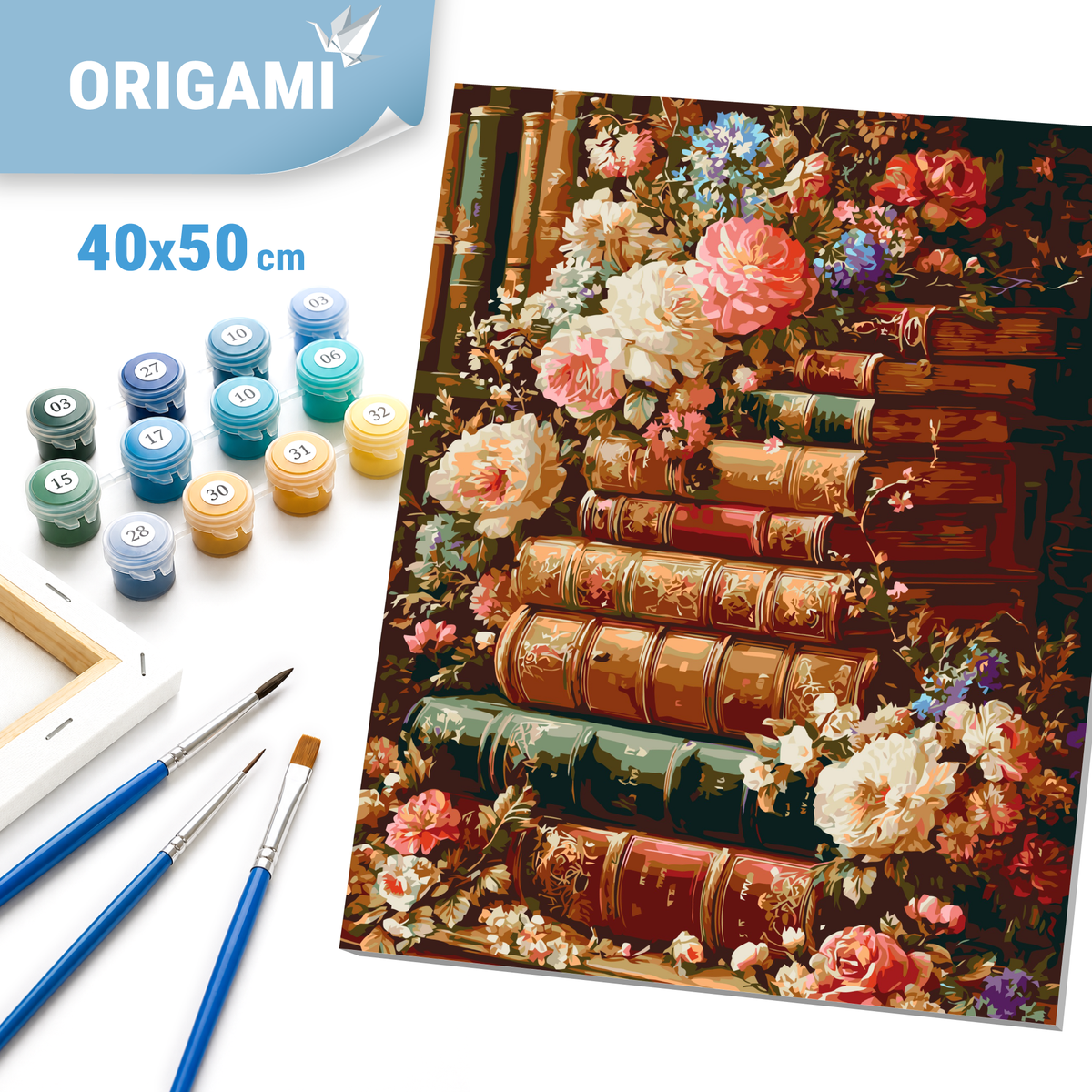 Malowanie po numerach 40x50 cm - Literacki ogród - Kwiaty LW 3173-01