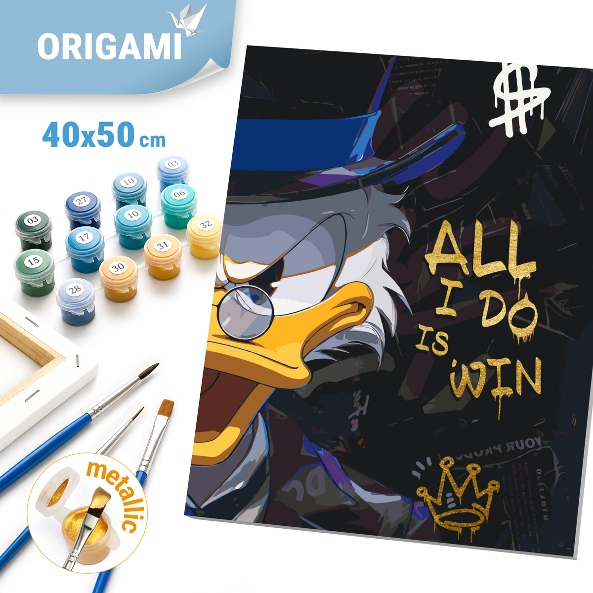 Paint by Numbers on a 40*50 cm Frame – Movie Heroes. Scrooge McDuck LW 31829