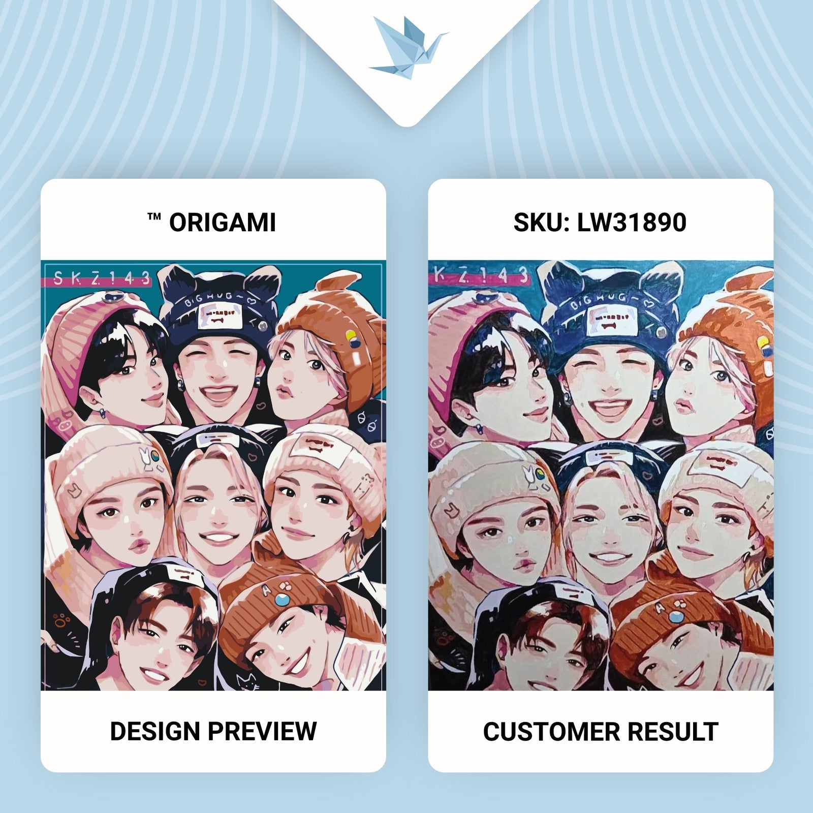 Malowanie po numerach 40x50 cm - K-pop, Stray Kids LW 31890