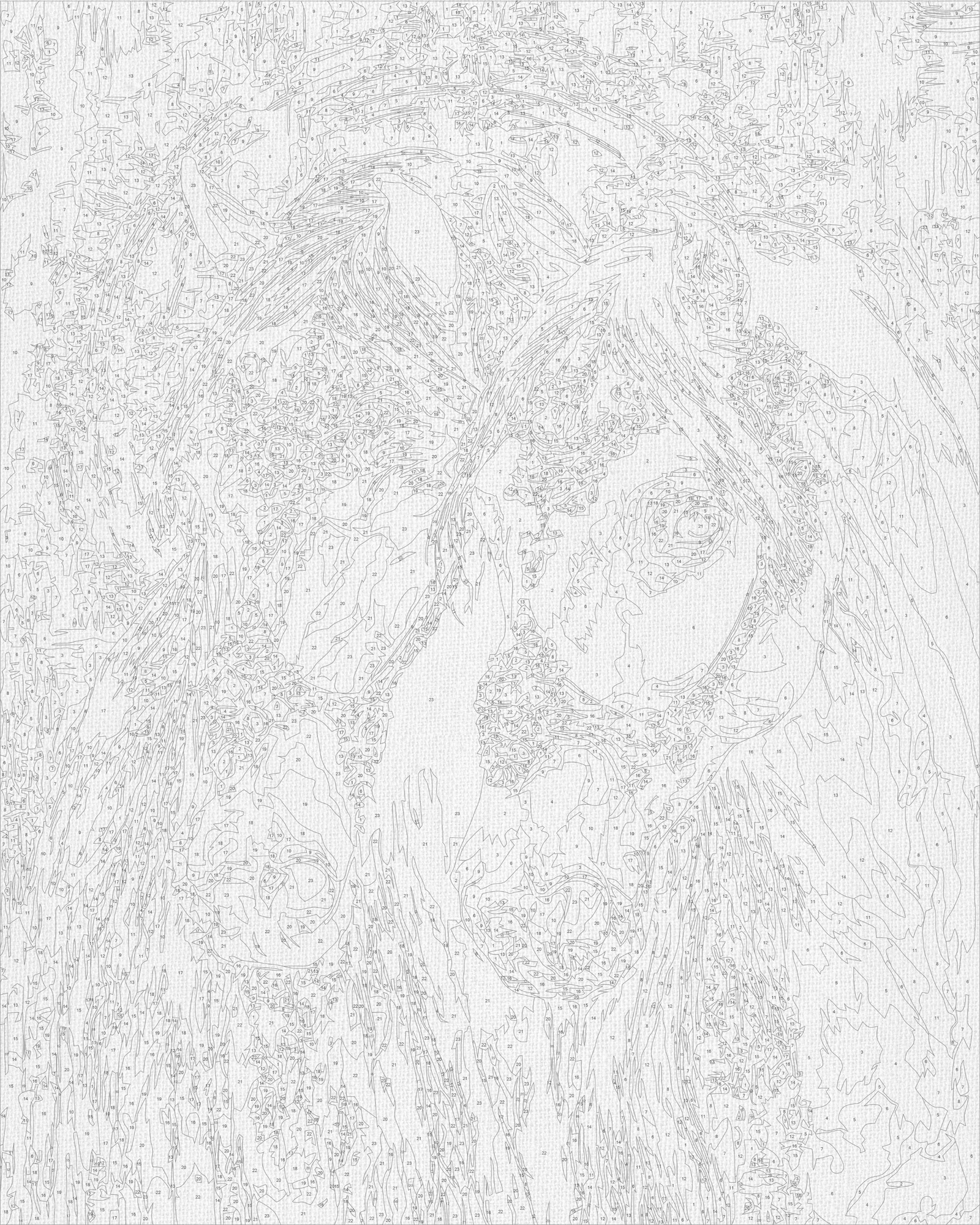 Malowanie po numerach 40x50 cm - Dwa konie (metalik) LW 32210-01