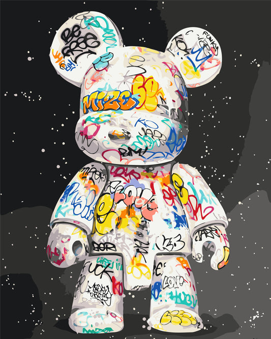 Malowanie po numerach 40x50 cm – Bearbrick LW 32320