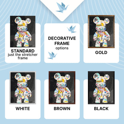 Paint by Numbers on a 40*50 cm frame – Bearbrick LW 32320