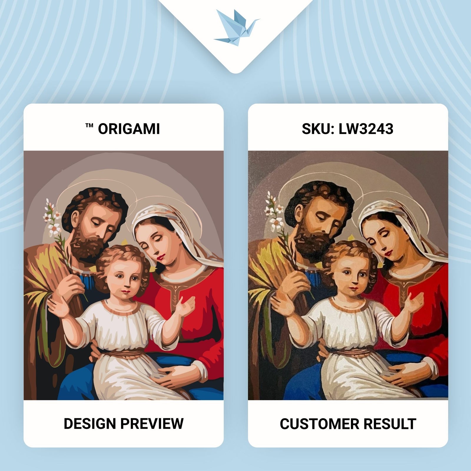 Malowanie po numerach 40x50 cm - Święta Trójca - Religia LW 3243