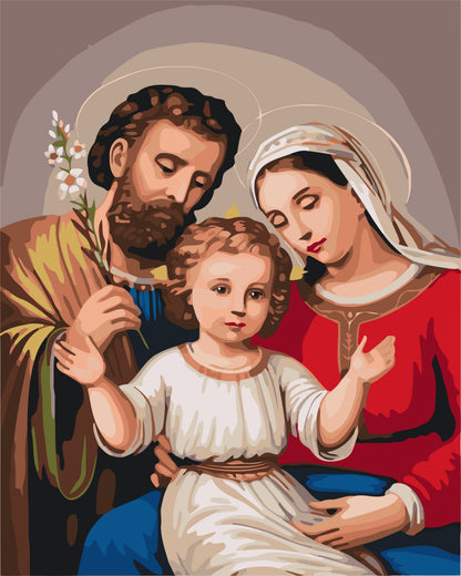 Malowanie po numerach 40x50 cm - Święta Trójca - Religia LW 3243