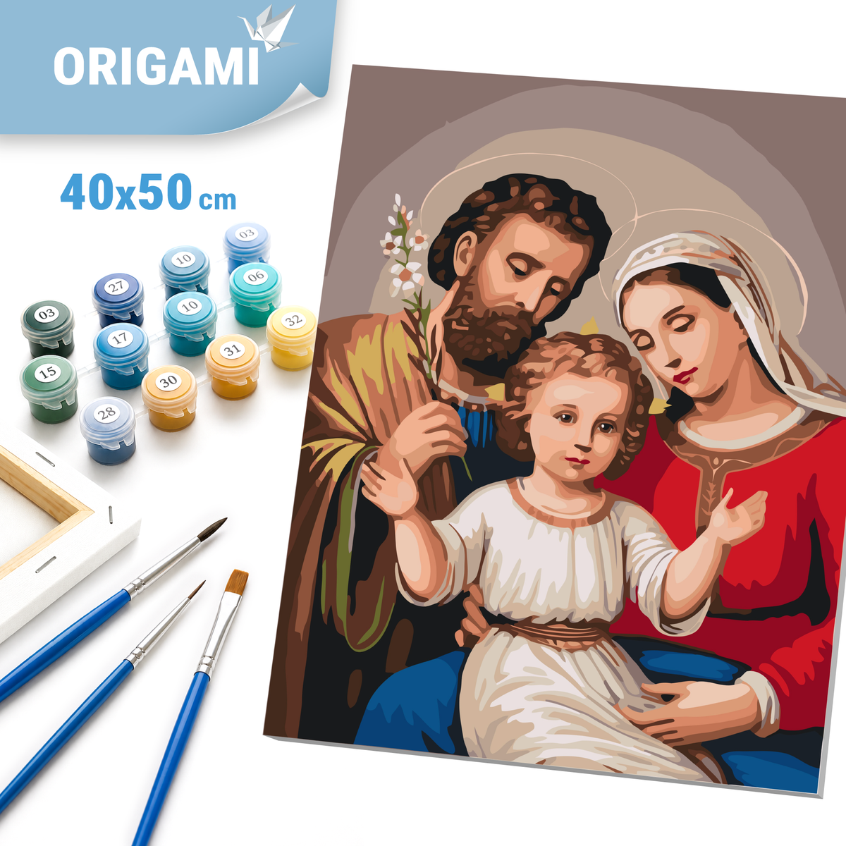 Malowanie po numerach 40x50 cm - Święta Trójca - Religia LW 3243