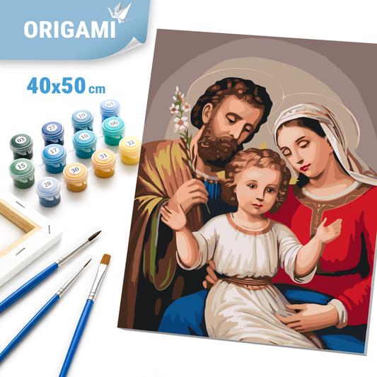 Paint by Numbers on a 40x50 cm frame - The Holy Trinity - Religion - LW 3243