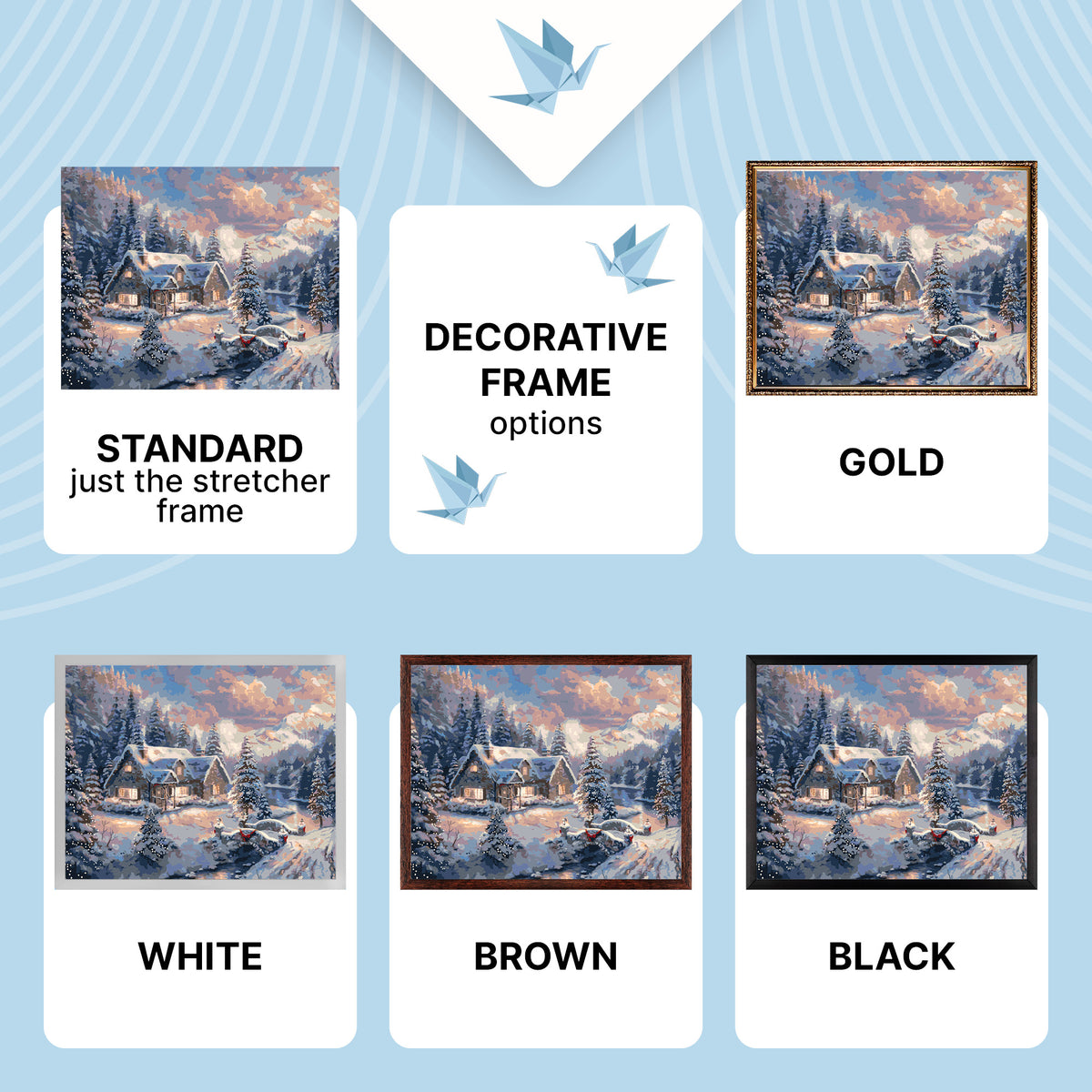 Paint by Numbers on a 40*50 cm frame – Winter. New Year LW 3253