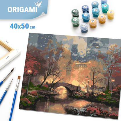 Malowanie po numerach 40x50 cm - Central Park w Nowym Jorku LW 3256