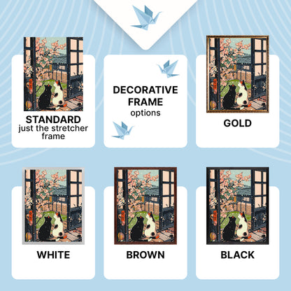 Paint by Numbers on a 40*50 cm frame – Animals. Cats by Sakura LW 3404