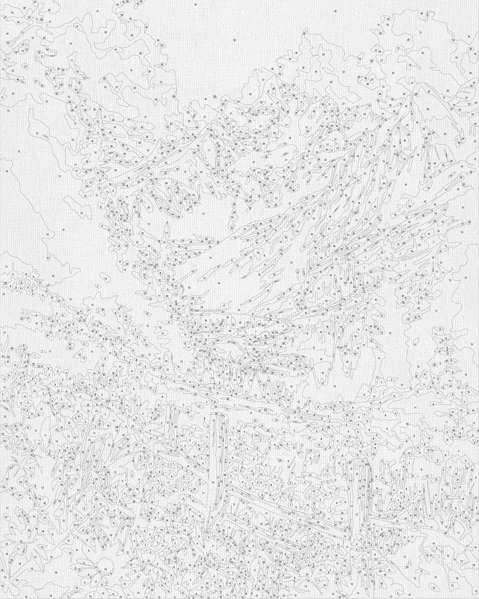 Paint by Numbers on a frame 40*50 cm landscape – Mountain meadow LW 3435