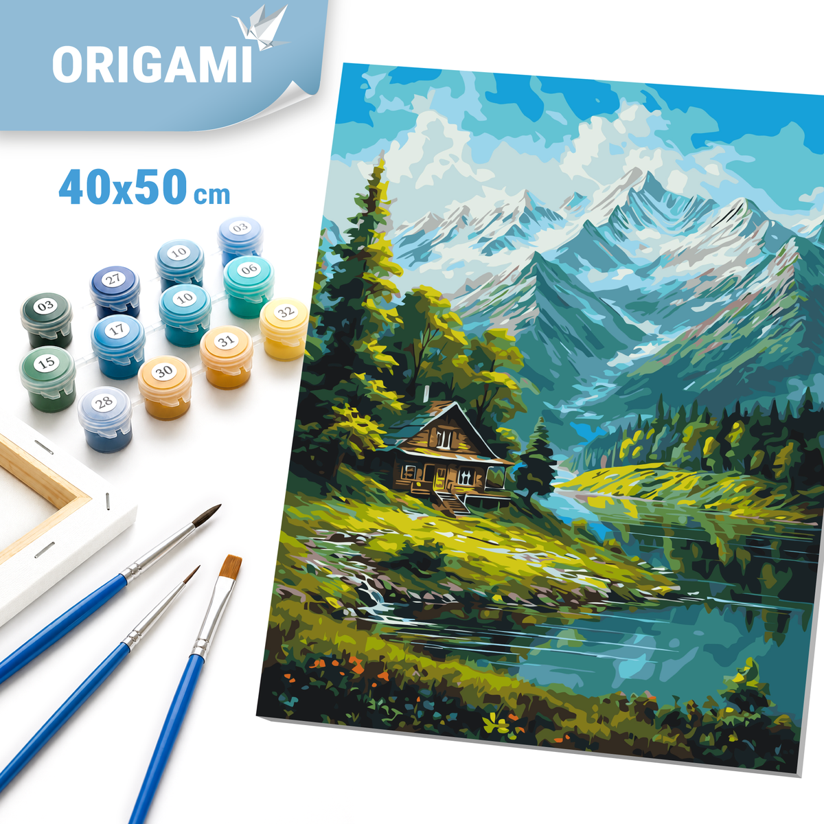 Paint by Numbers on a 40*50 cm frame landscape – Mountain LW 3437