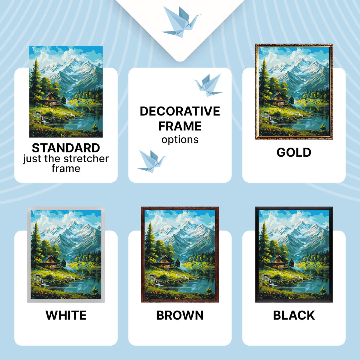 Paint by Numbers on a 40*50 cm frame landscape – Mountain LW 3437