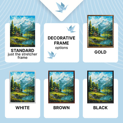 Paint by Numbers on a 40*50 cm frame landscape – Mountain LW 3437