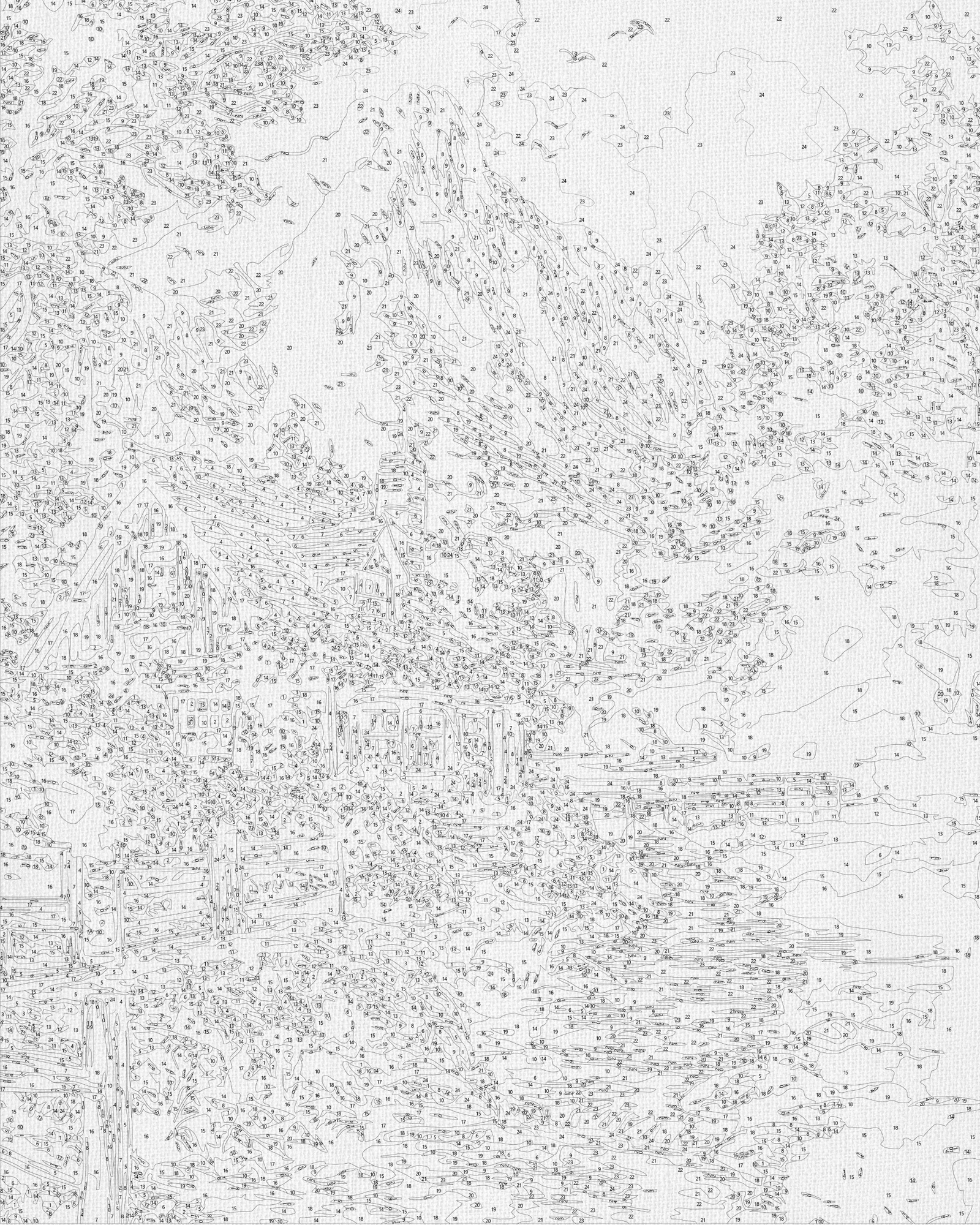 Malowanie po numerach 40x50 cm pejzaż – Spokojne życie w LW 3438