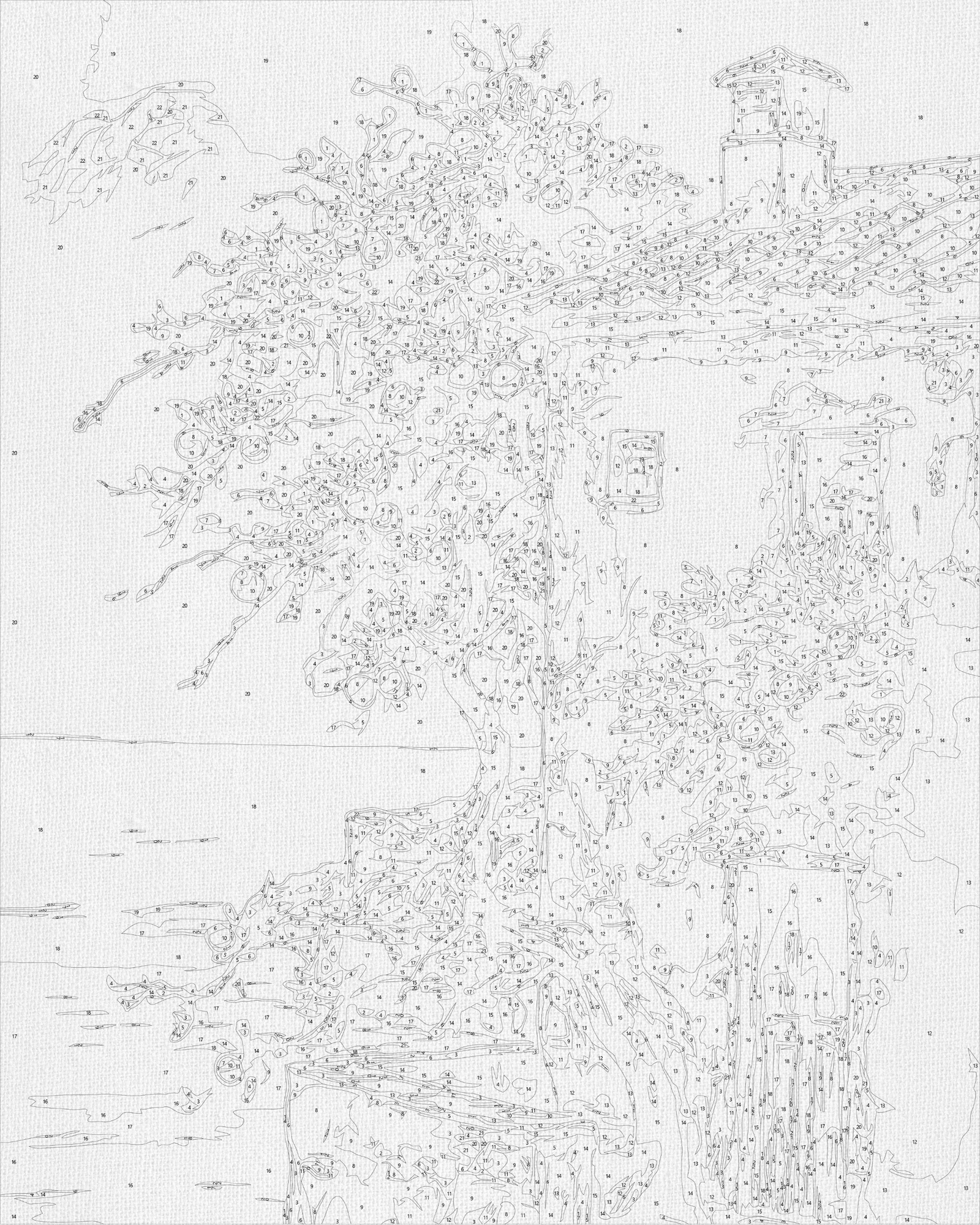 Paint by Numbers on canvas 40*50 cm landscape - Summer Italy LW 3441