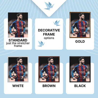 Malowanie po numerach 40×50 cm – Piłkarz Lionel Messi – Ludzie – LW 345