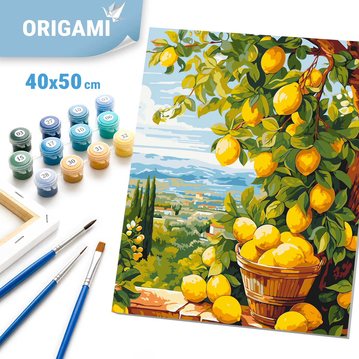 Paint by Numbers on a 40*50 cm frame – . Lemon Tree (citrus) LW 3490