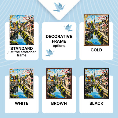 Paint by Numbers on a 40*50 cm frame – Streets Leading to Dreams LW 3497