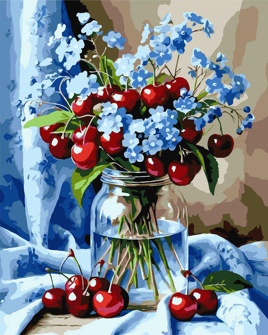 Malowanie po numerach 40x50 cm – Martwa natura/Kwiaty. Bukiet LW 3505
