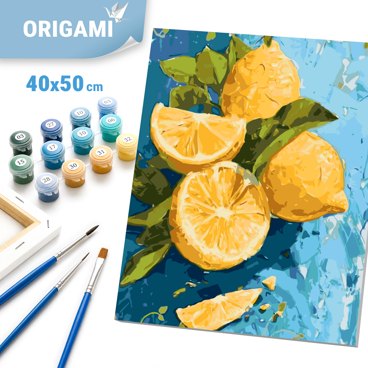 Paint by Numbers on a frame 40*50 cm – Still Life. Lemon Delight LW 3527