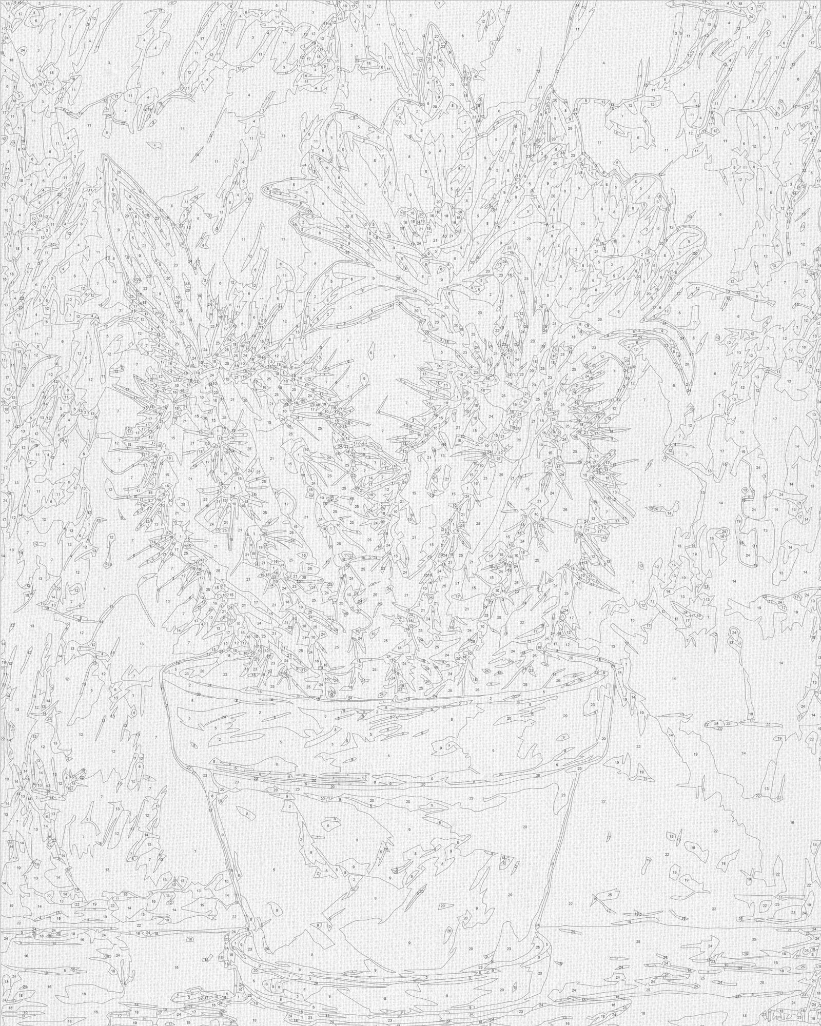 Malowanie po numerach 40x50 cm – Kwiaty. Różowy kaktus LW 3534