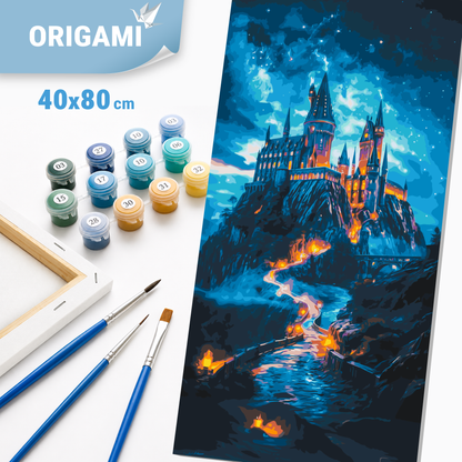 Paint by Numbers on a frame 40*80 cm Hogwarts LW 5106