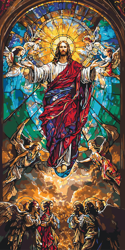 Malowanie po numerach na ramie 40x80 cm Religia LW 5111