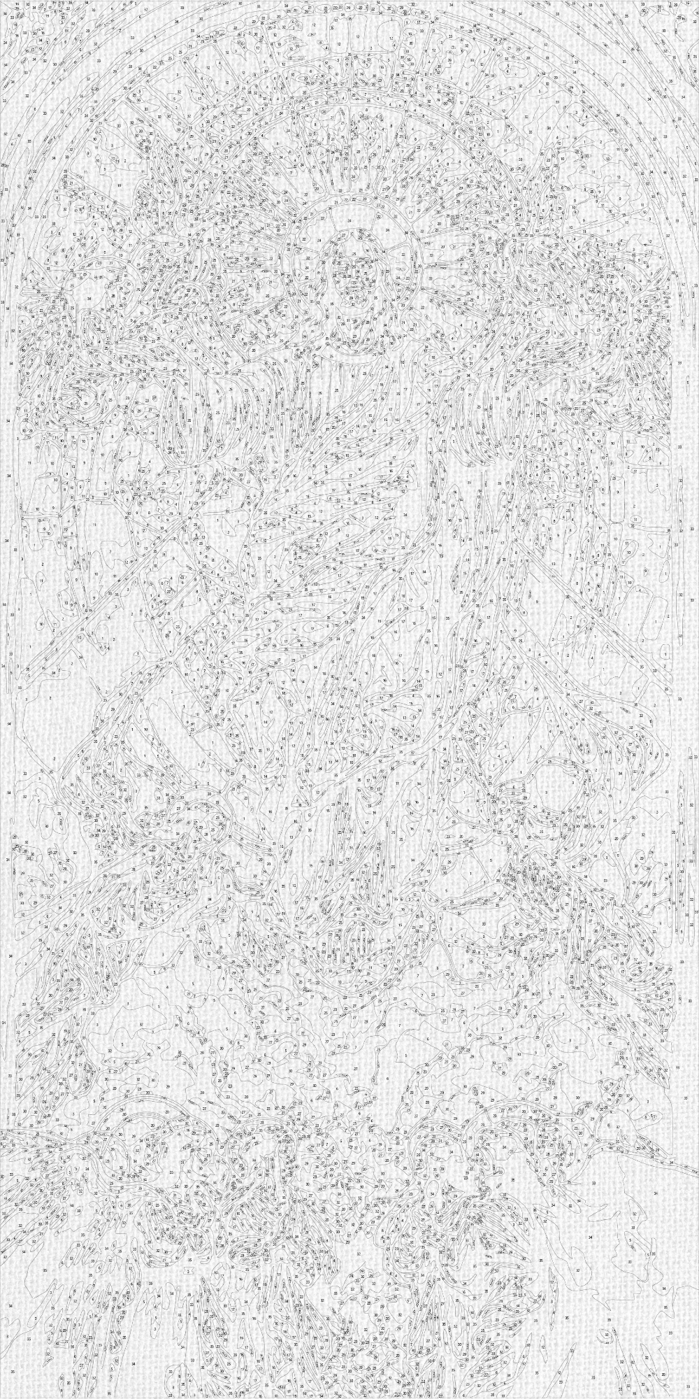 Malowanie po numerach na ramie 40x80 cm Religia LW 5111