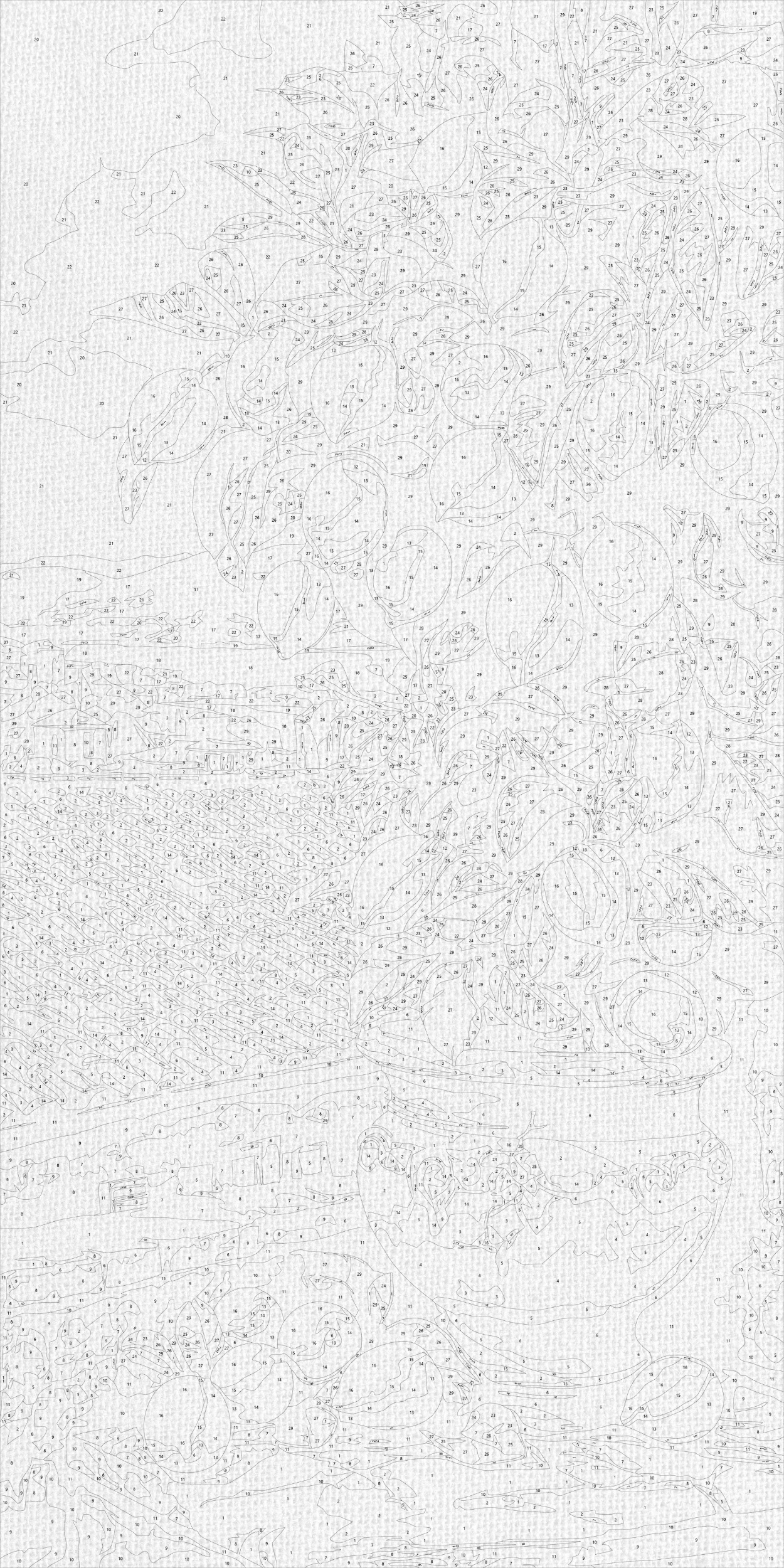 Malowanie po numerach 40x80 cm Martwa natura. Drzewko LW 5116