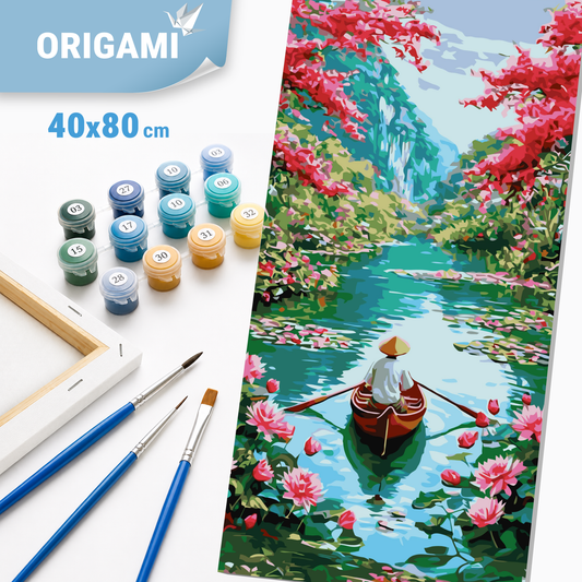 Paint by Numbers on a 40x80 cm frame - Peace of the East - Landscape - LW 5149