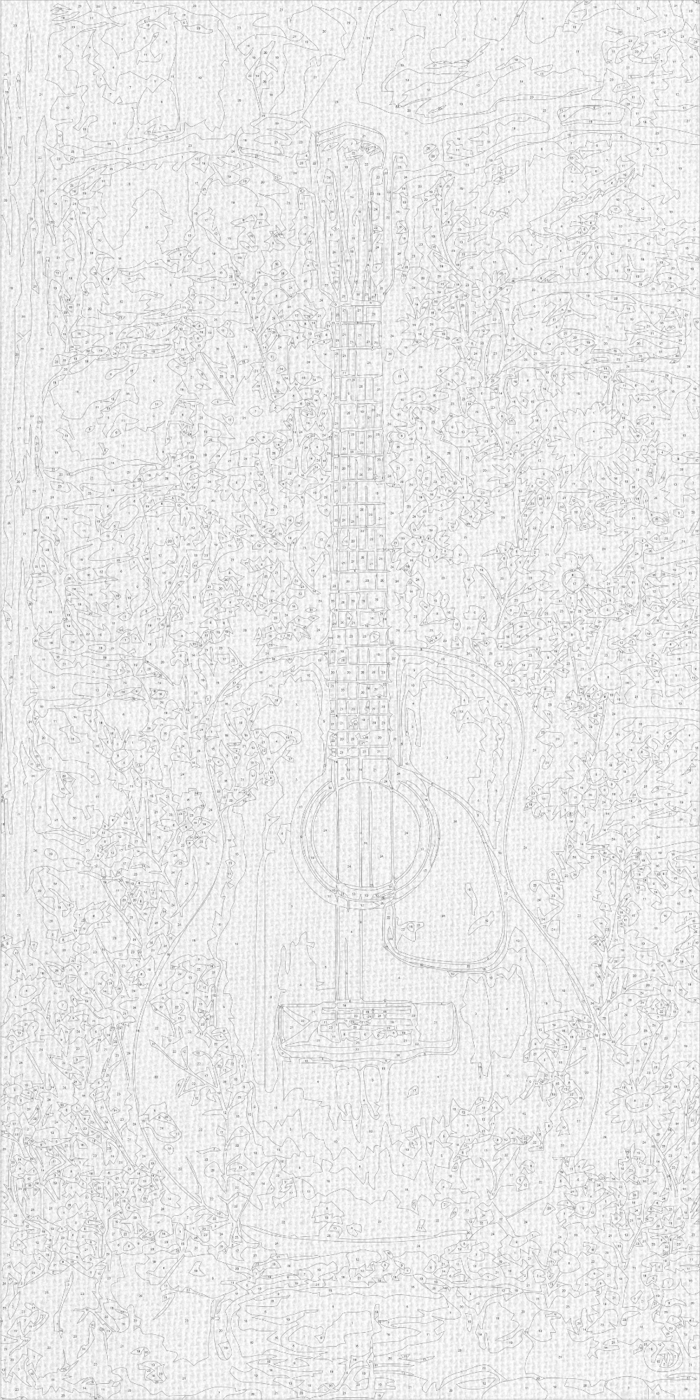 Malowanie po numerach 40×80 cm – Melodia lata – Pejzaż – LW 5153