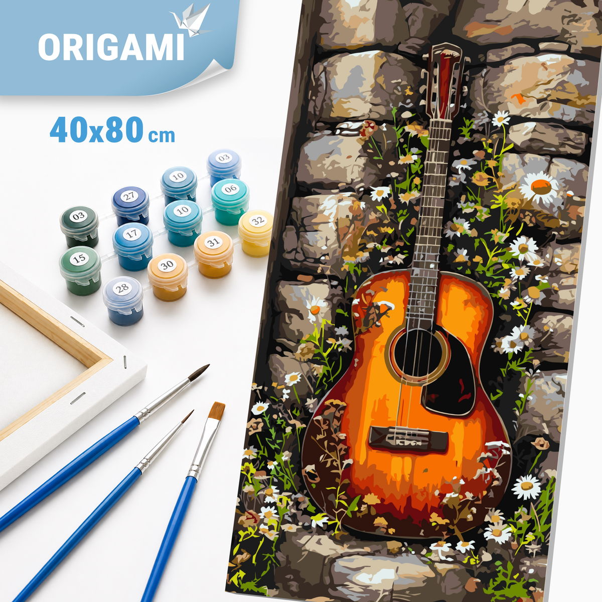 Malowanie po numerach 40×80 cm – Melodia lata – Pejzaż – LW 5153