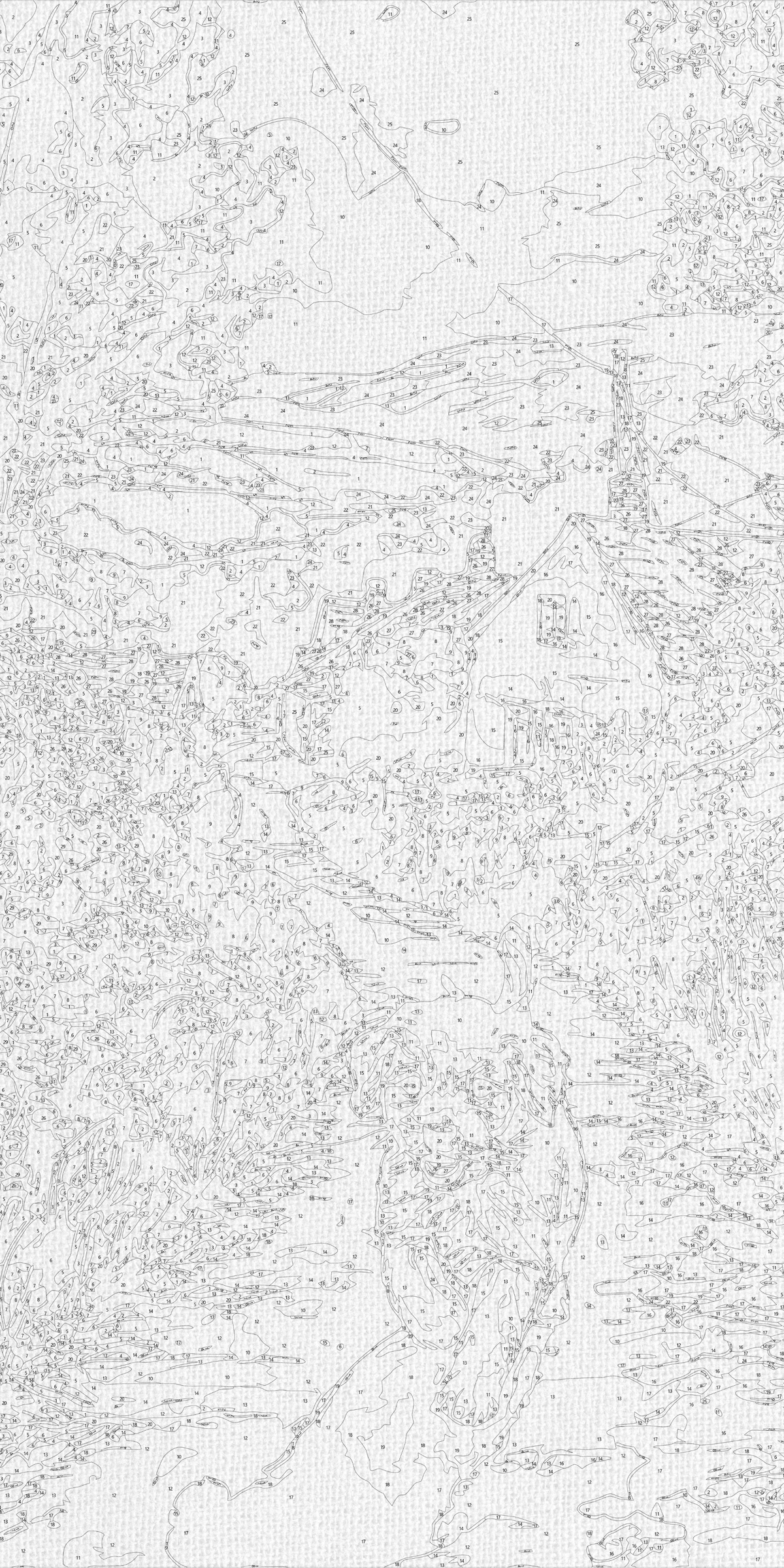 Malowanie po numerach 40×80 cm – Szczęśliwy szczeniak – Zwierzęta/Pejzaż – LW 5165