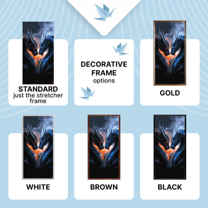 Malowanie po numerach 40×80 cm – Siła smoków. Fourth Wing – Bohaterowie filmowi/Zwierzęta – LW 5167