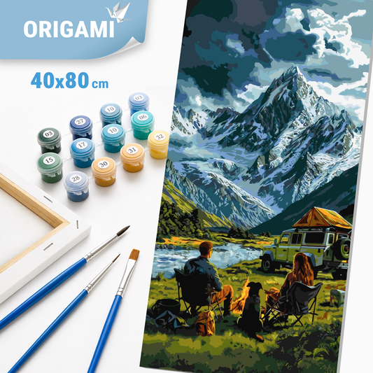 Paint by Numbers on a 40x80 cm frame - Road to a Dream - Landscape - LW 5174