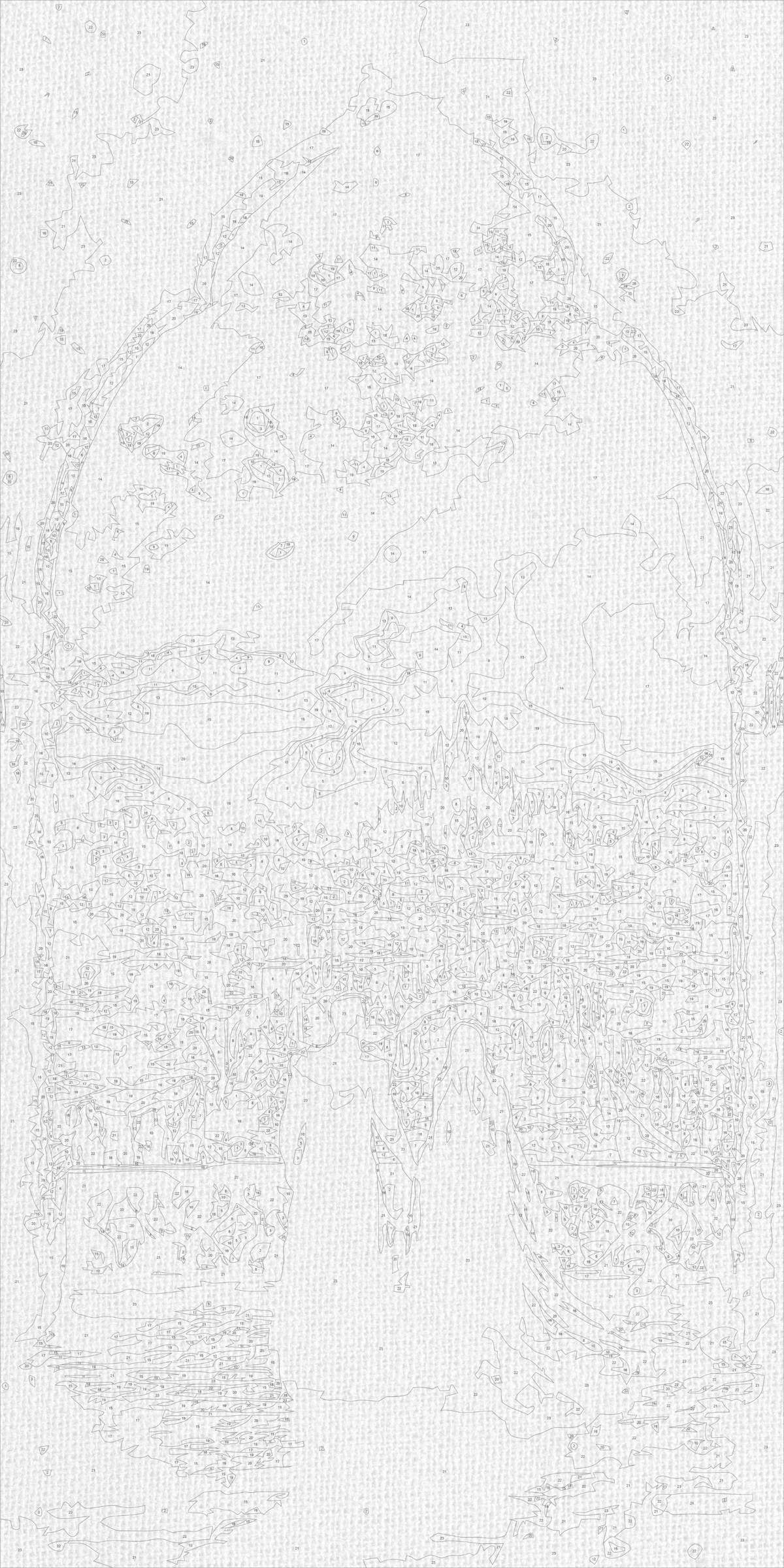 Malowanie po numerach 40×80 cm – Romantyka pod gwiaździstym niebem – Pejzaż – LW 5180