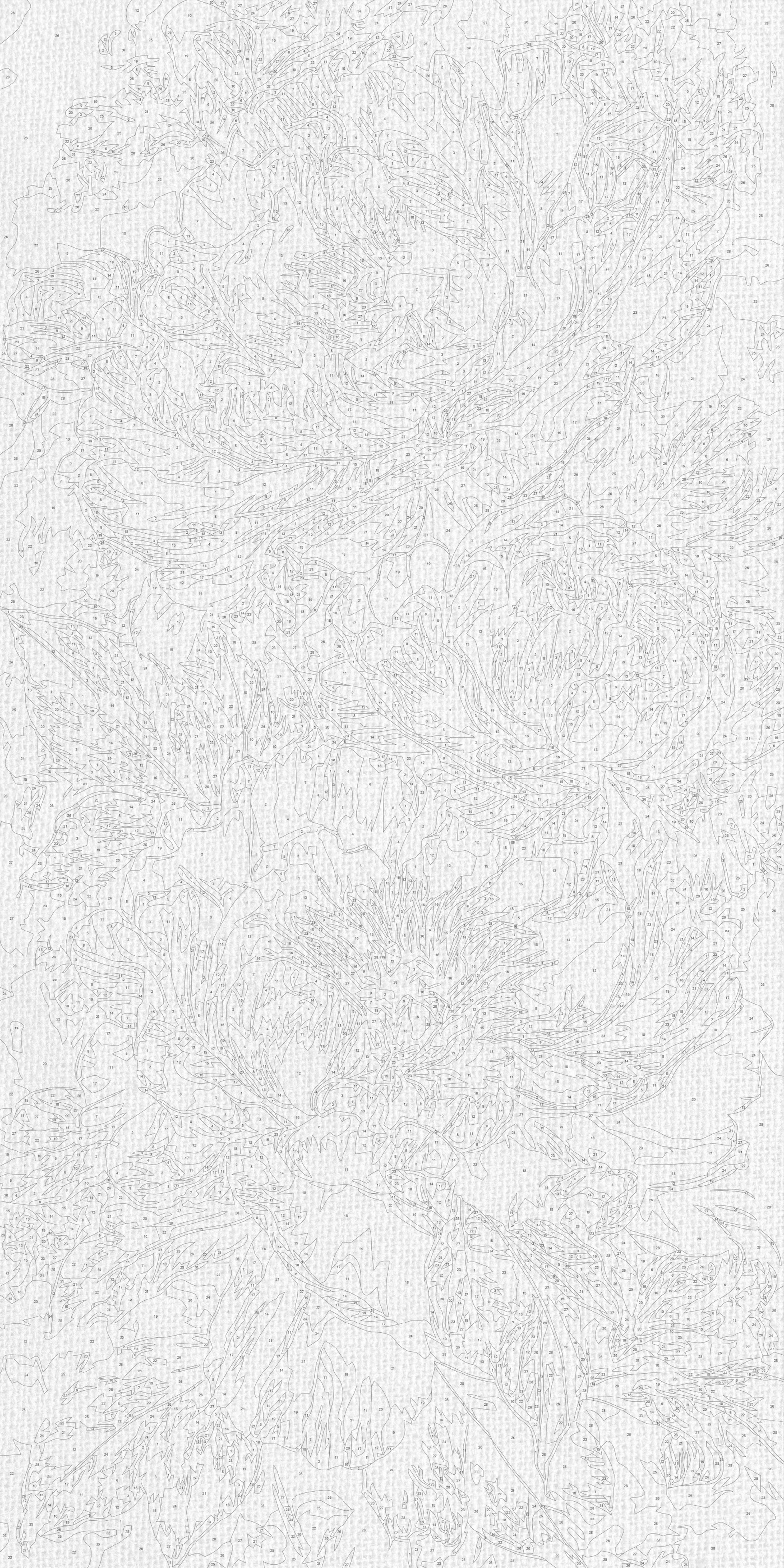 Malowanie po numerach 40x80 cm - Królewskie piwonie (metalik) LW 5185