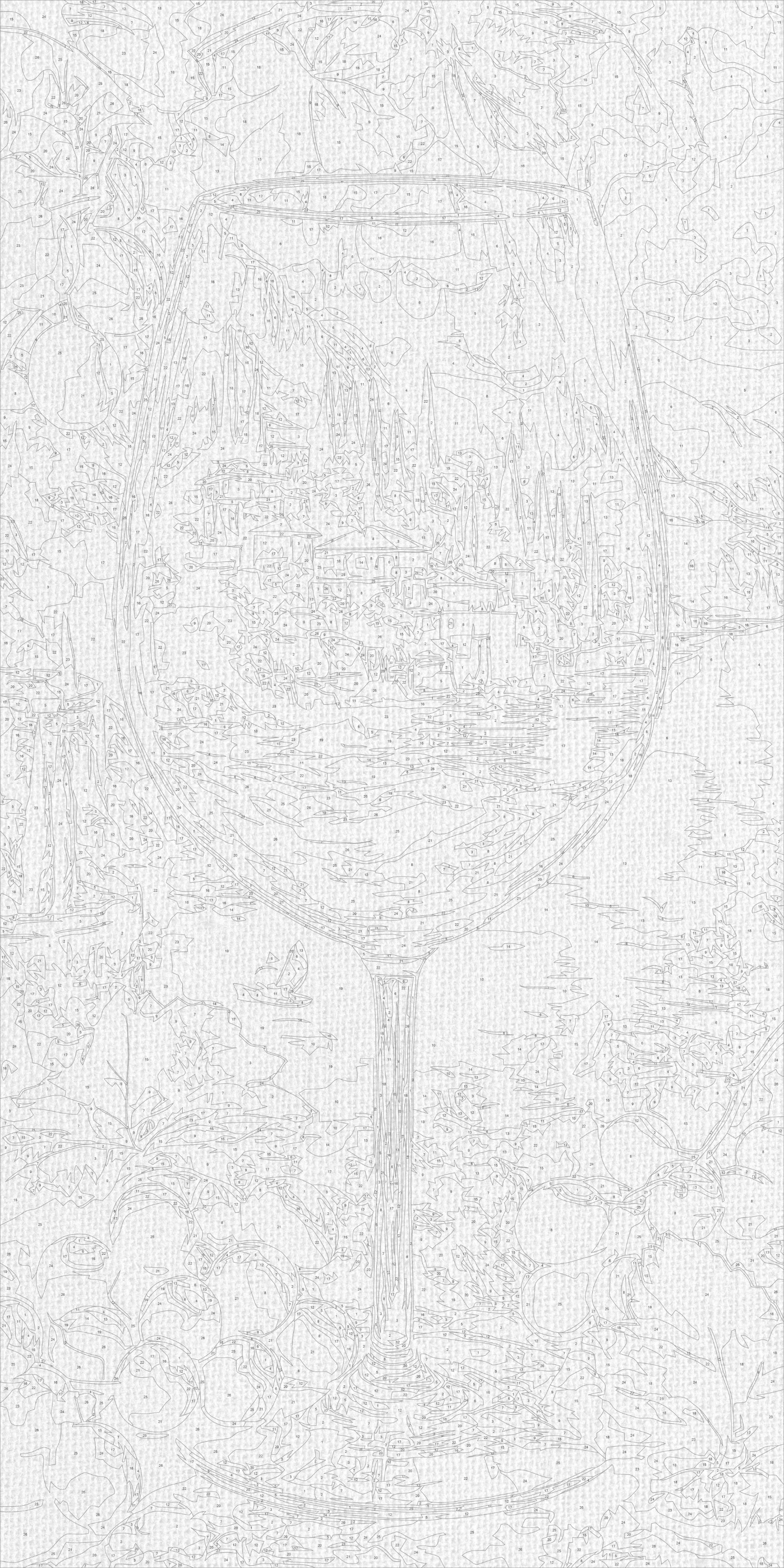 Malowanie po numerach 40x80 cm - Włoski klimat - Pejzaż LW 5186