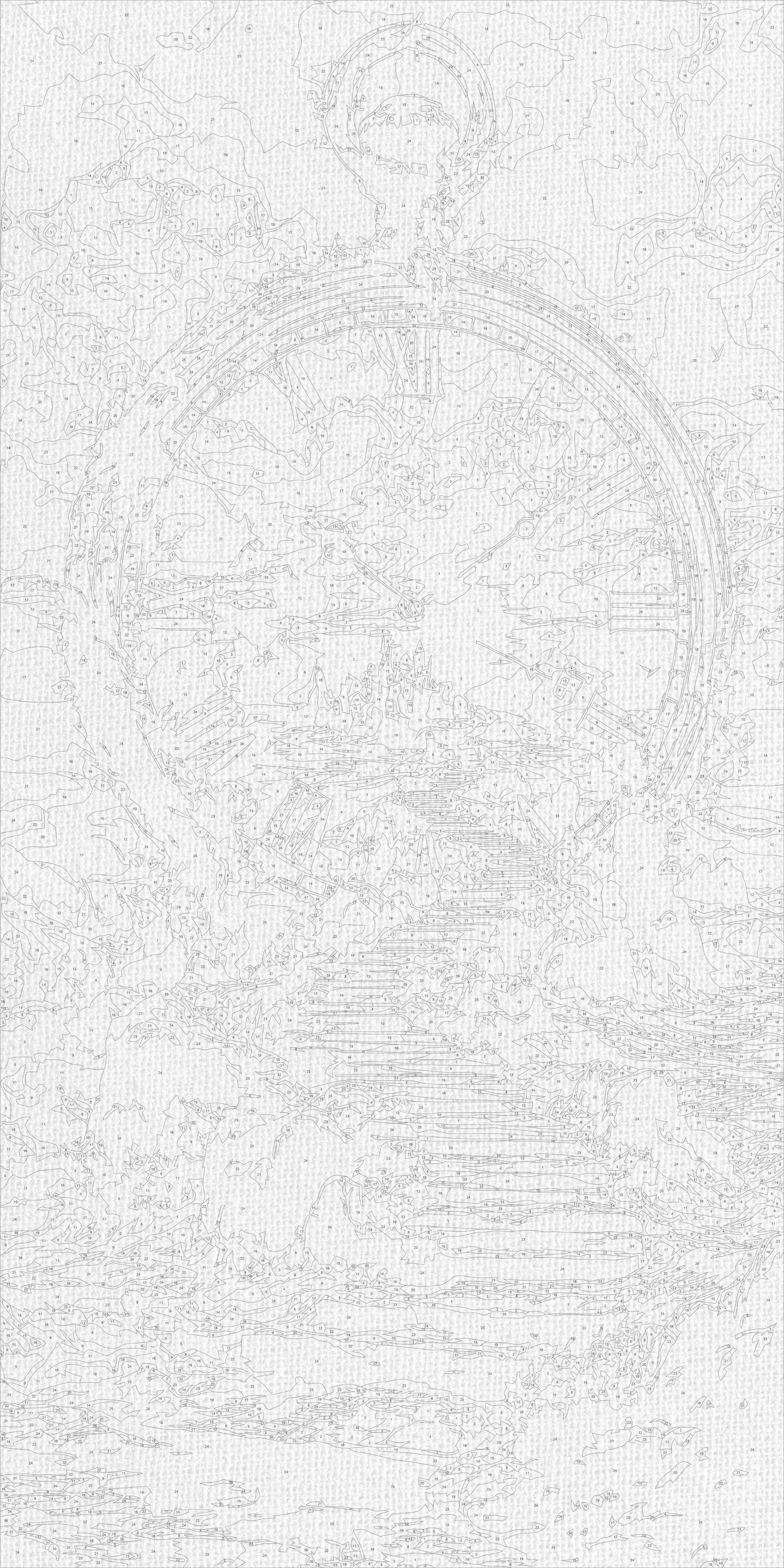 Malowanie po numerach 40x80 cm - Droga w stronę zachodu słońca LW 5187